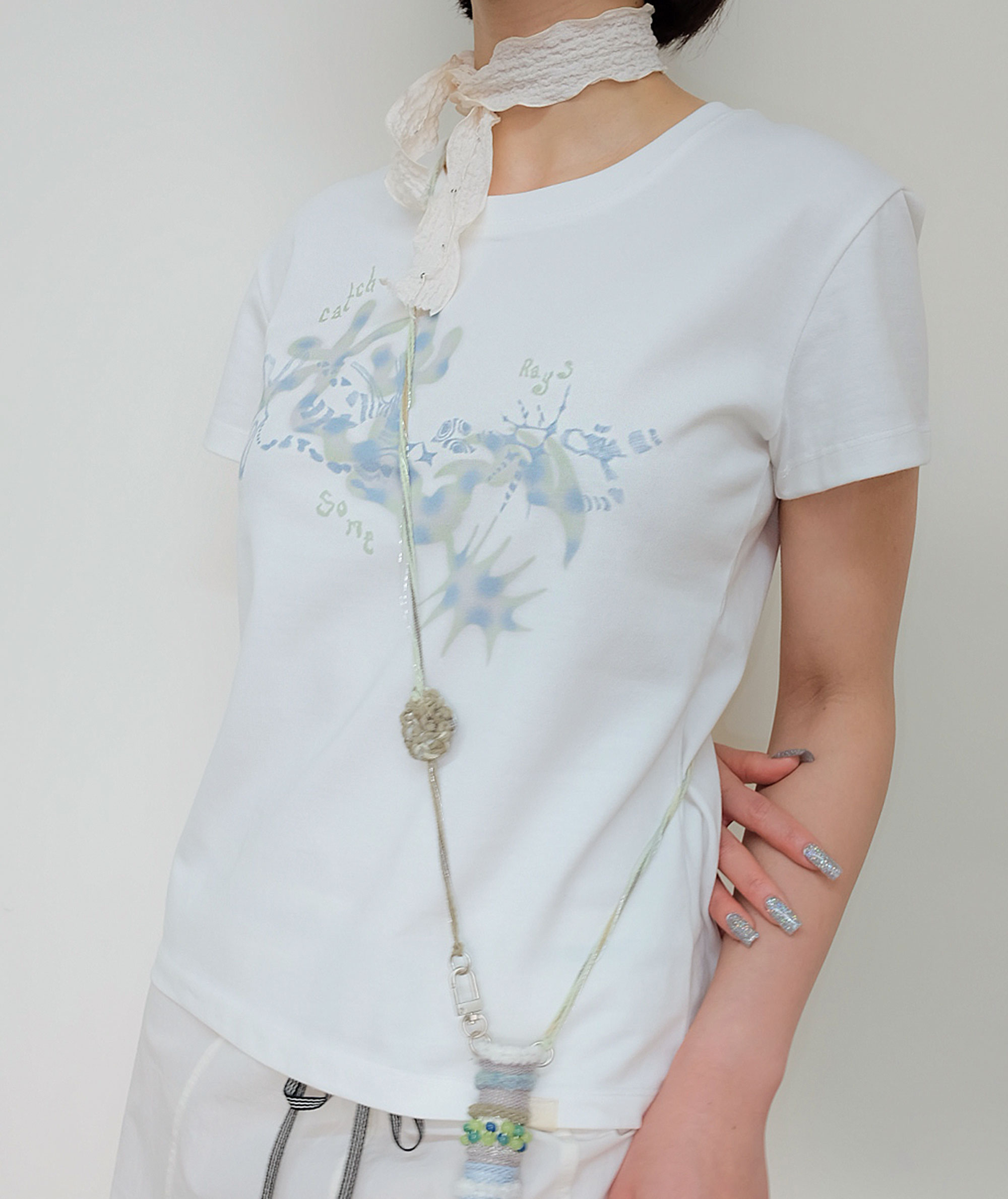 Cloudy Flower T-Shirt [Off White]