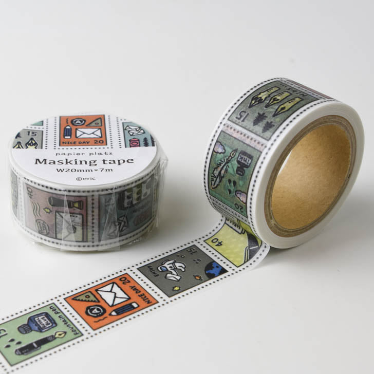 파피아프랏츠 에릭 마스킹테이프 20mm : 우표샐러드마켓