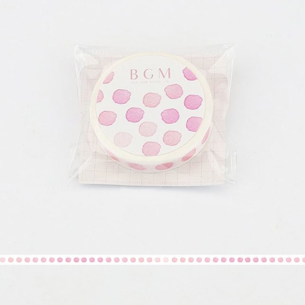BGM 마스킹테이프 8mm : 벚꽃 물방울샐러드마켓