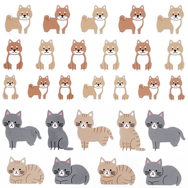 마인드웨이브 애니멀 봉봉 스티커 : 강아지&amp;고양이샐러드마켓