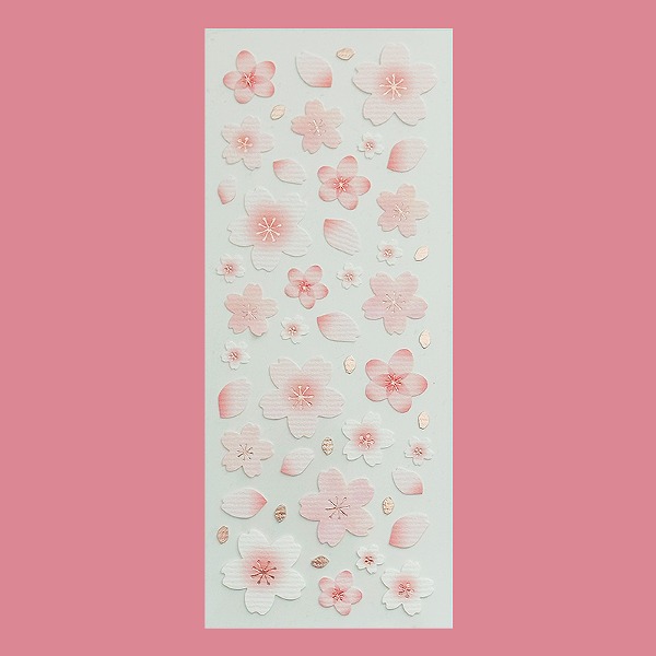 클로즈핀 벚꽃 스티커 : 살구빛샐러드마켓