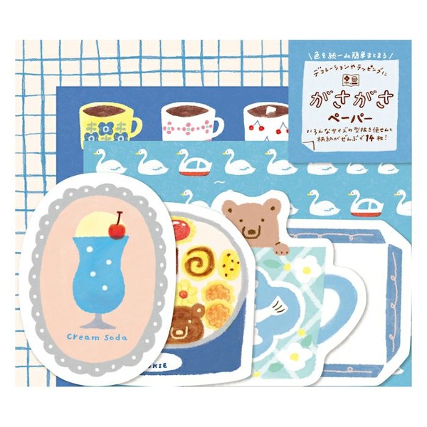 후루카와 와타시비요리 디자인 데코 페이퍼  : 블루샐러드마켓