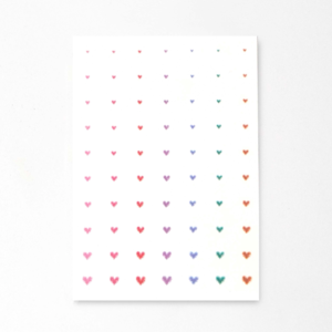 Color Heart Beauty Mark Sticker