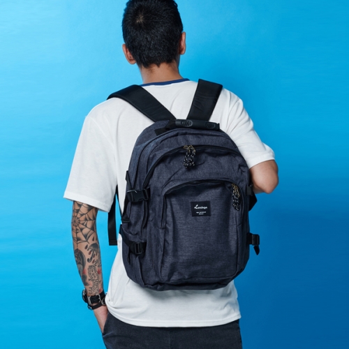Embroidery Patch Zip Closure Backpack