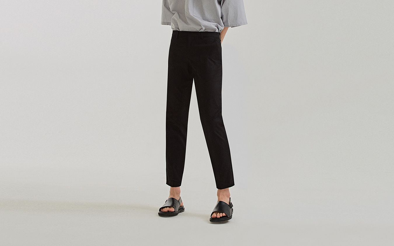 Cotton Solid Tone Trousers