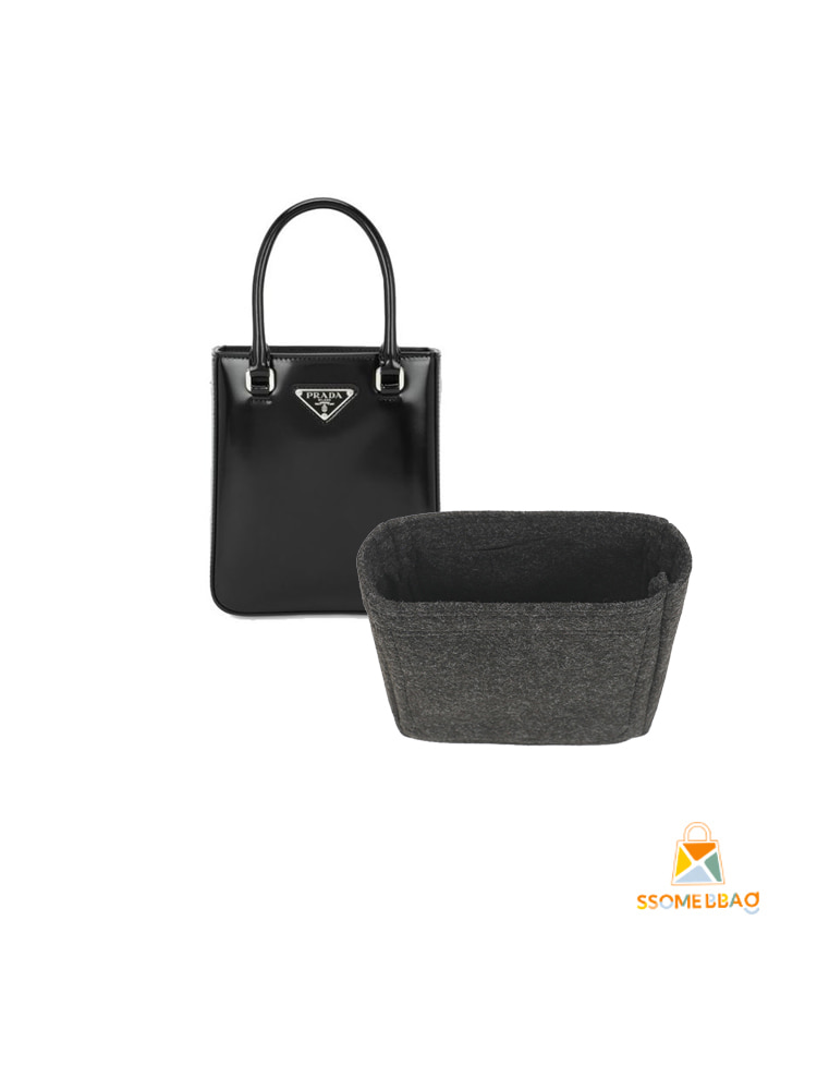 Prada Brushed Small Tote bag(1BA331) Innerbag Baginbag