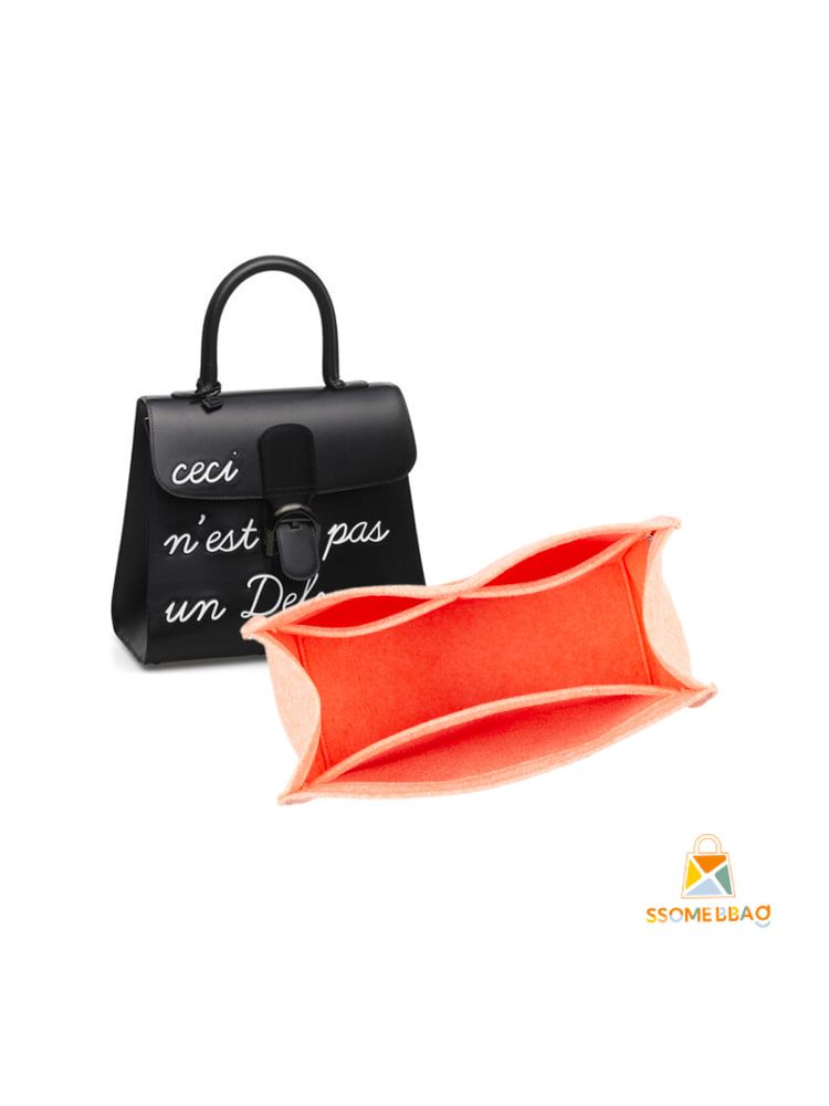 DELVAUX brillant MM magritte lettering Innerbag Bag in bag