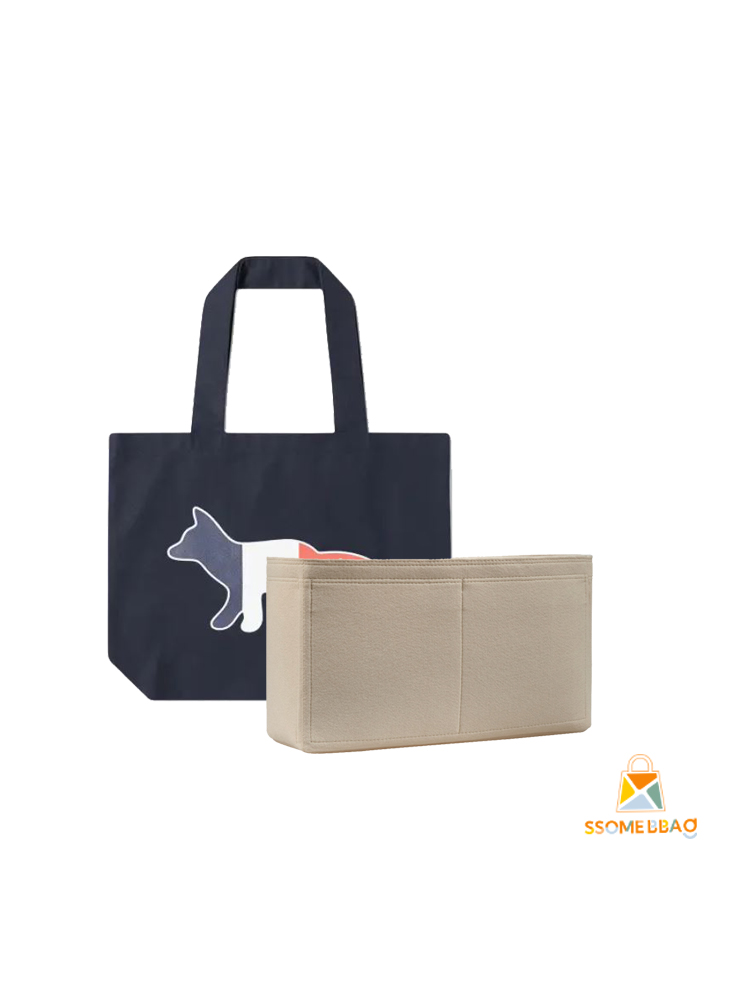 Maison Kitsune Tricolor fox Inner Bag Bag in Bag