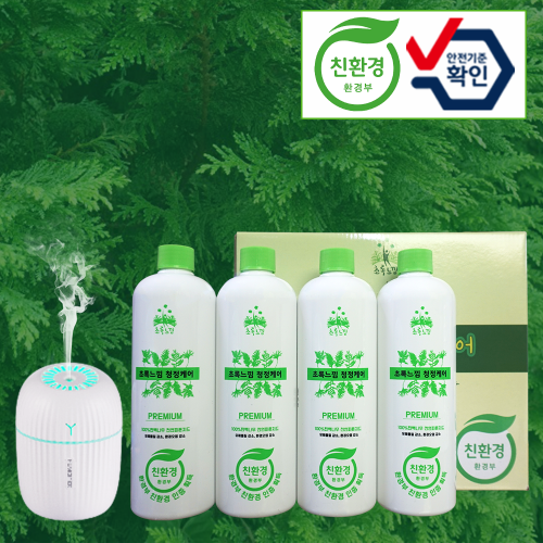 초록느낌 편백나무 피톤치드 공기정화기 안개분사