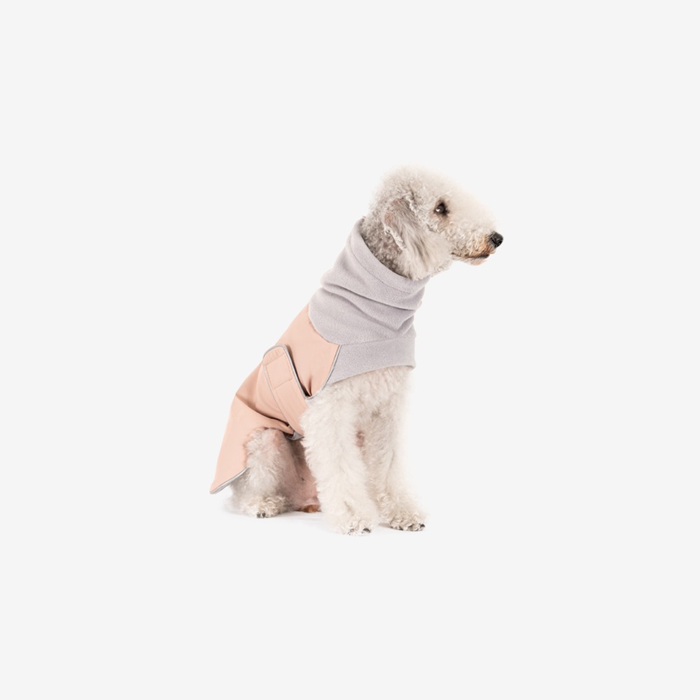 카네브 One-Pocket Fleece Jacket [Peach Pink]
