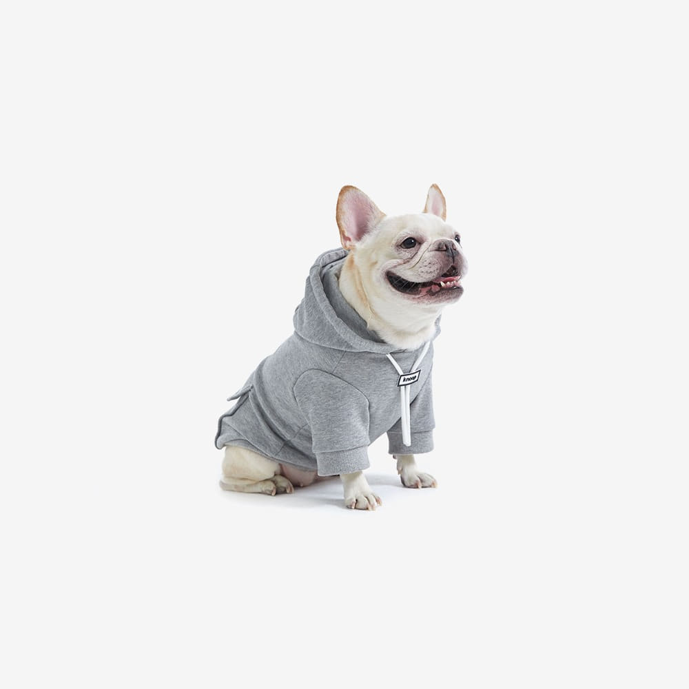 크눕 Pocket hoody Grey