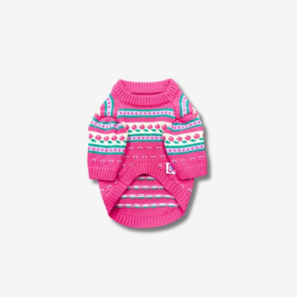 투프 빈티지 스웨터 l 핑크
