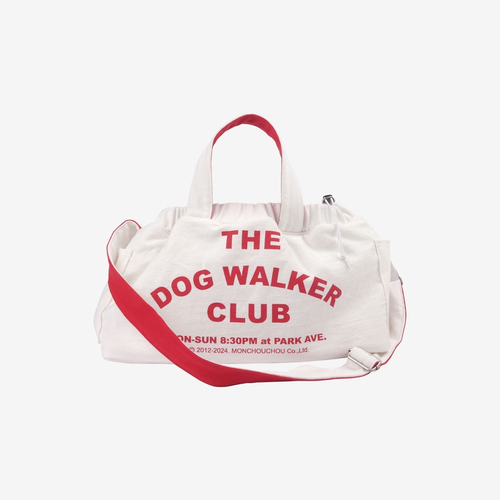 몽슈슈 The Dog Walker Club Sling Bag White