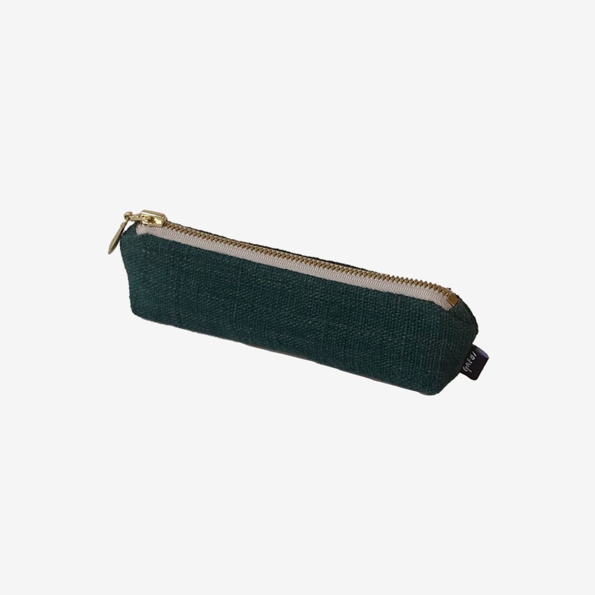 개비 Hand-woven Pencil Case_Deep Green