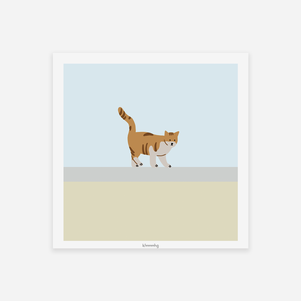 [킴밍스튜디오] CAT ON THE FENCE poster
