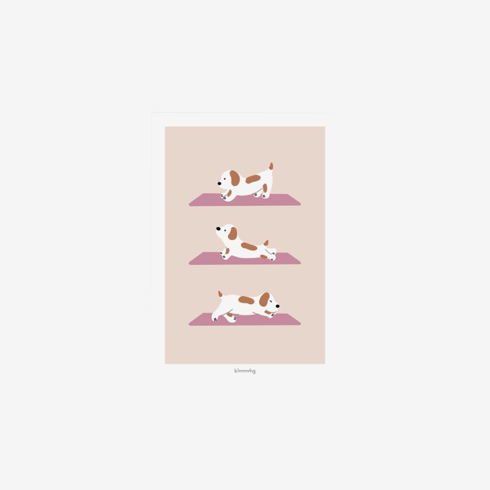 [킴밍스튜디오] YOGA DOG poster
