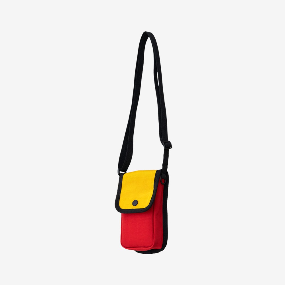 하우키즈풀 PHONE BAG (YELLOW+RED)