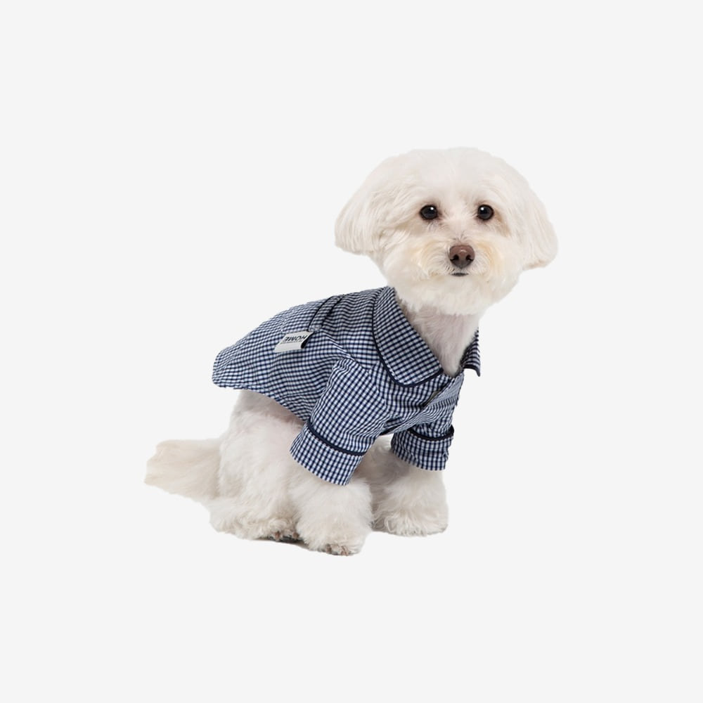 [TSVS x small stuff] Cotton sleepwear navy for dog