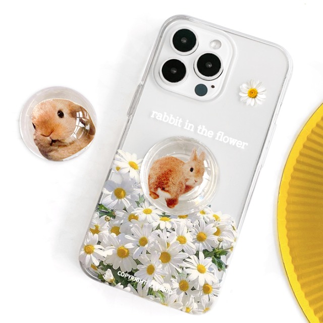 [반구톡+젤리 꽃토끼] 휴대폰케이스 에어팟케이스