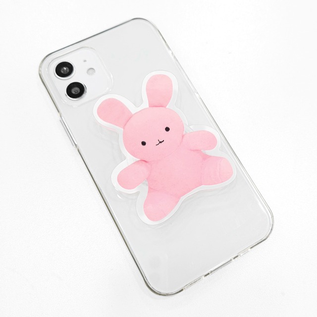 [투명톡단품 분홍토끼] 휴대폰케이스 에어팟케이스