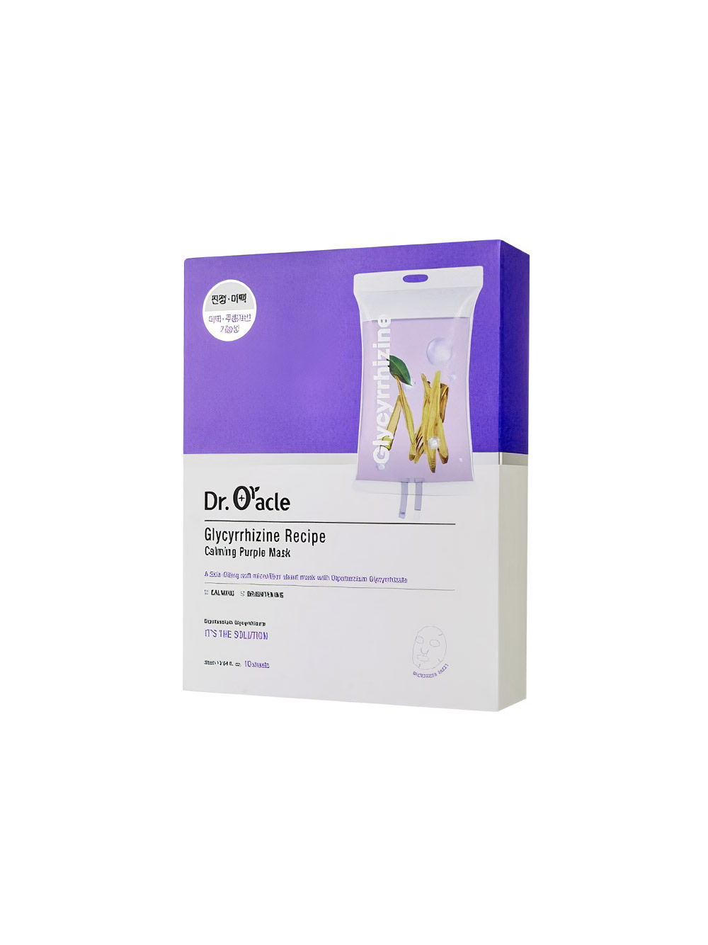Dr. Oracle Glyciridine Calming Purple Recipe Mask Pack (10 sheets/1 box)