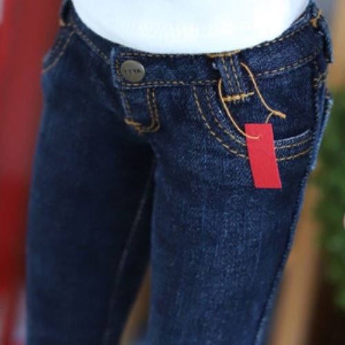 SD13 Girl &amp; Smart Doll Stone Washing Real Skinny Jeans - D.Blue