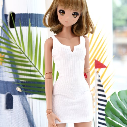 SD13 GIRL &amp; Smart Doll Sleeveless Dress - White