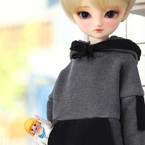 MSD &amp; MDD Pigment Coloration Hooded -Black