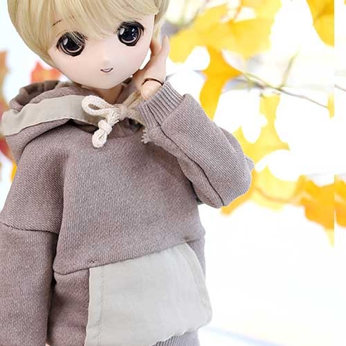 MSD &amp; MDD Pigment Coloration Hooded -Beige