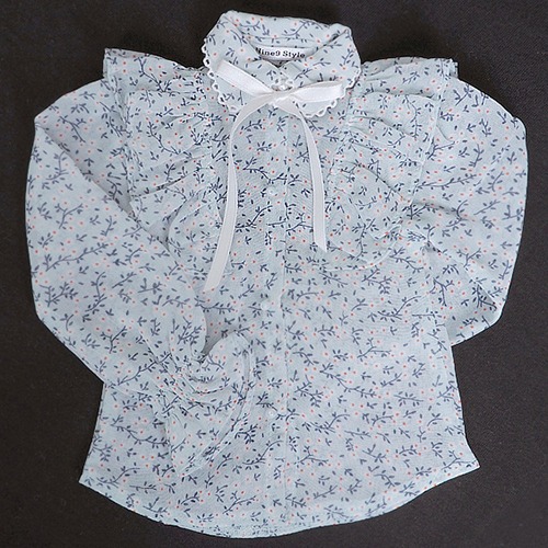 [SDG]Chiffon Frilly blouse(Mint flower)