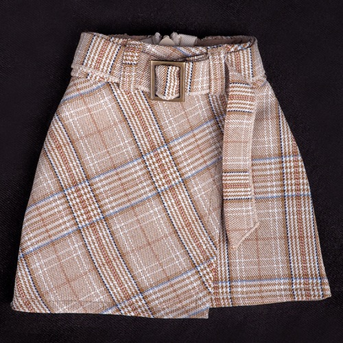 [SDG]Belt wrap skirt(Brown)