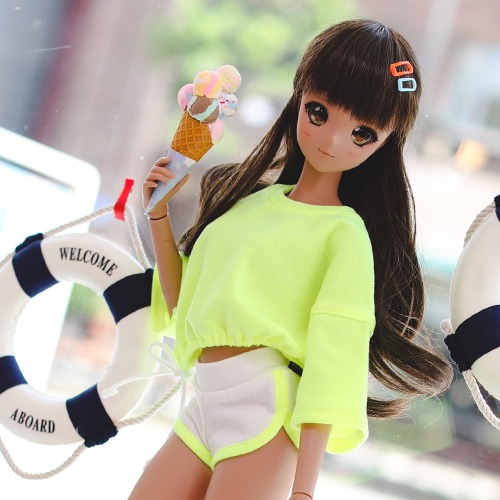 SD13 GIRL &amp; Smart Doll Cutie Neon - Yellow