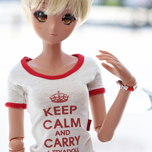 SD13 GIRL &amp; Smart Doll Keep calm basic T- Red