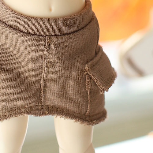 Little Cozy Layered Skirt - Brown