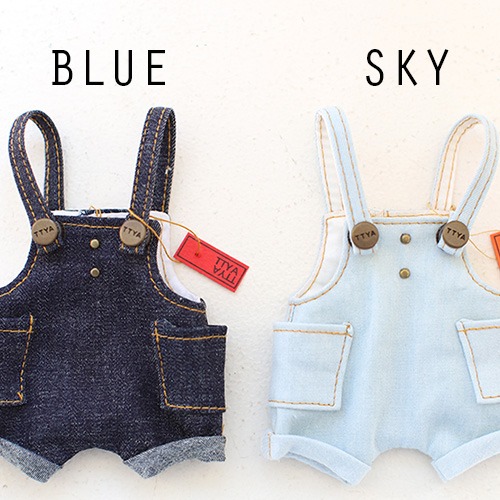 Qbaby .YUYUDOLL Baggy Jeans Overall - Blue,Sky