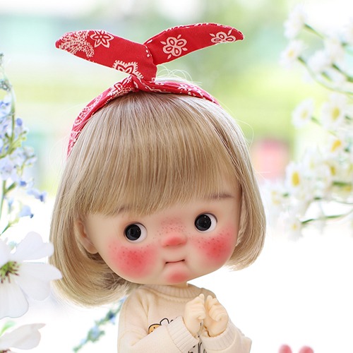 Blythe. Qbaby Wire Hairband - Red