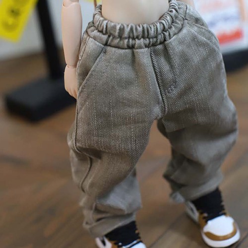 【BAON】[unisex] Belsey String Pocket Banding Pants Banned Strappy Pocket Black Trousers | Grunge Trousers