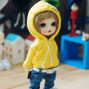 Vintage Hooded T - Yellow