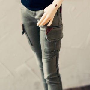 SD13 Girl Skinny Cargo Pants - Khaki