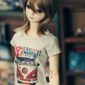 SD13 Girl Van Decal T shirt - Oatmeal