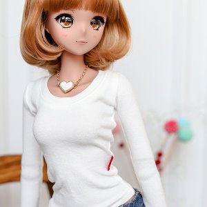 SD13 Girl &amp; Smart Doll Slim Basic T shirt - White