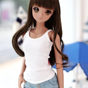 SD13 GIRL &amp; Smart Doll String Sleeveless - White