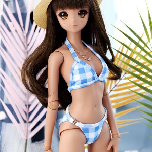 SD13 GIRL &amp; Smart Doll Check Bikini - Blue