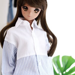 SD13 GIRL &amp; Smart Doll FreeHalf line Shirt - Sky