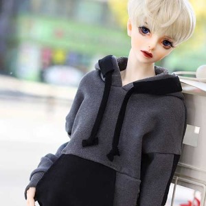 SD13BOY Pigment Coloration Hooded -black