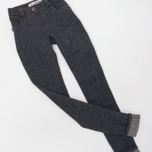 [SDB]Rollup Skinny Pants (Black jean)