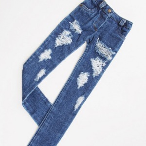 [SDB]Damage denim pants(Blue jeans)