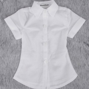 [SDG]GIRL Basic short sleeve shirt(White)