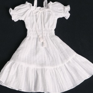 [SDG]Off-shoulder dress(White)