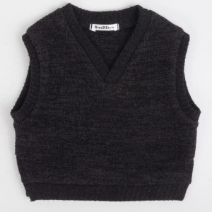 [SDB]Overfit Knit vest(Black)